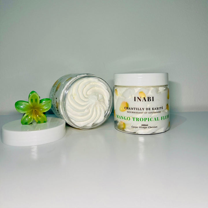 🥭 Mango Tropical Fluff – Chantilly Karité Visage, Corps & Cheveux – 200 ml