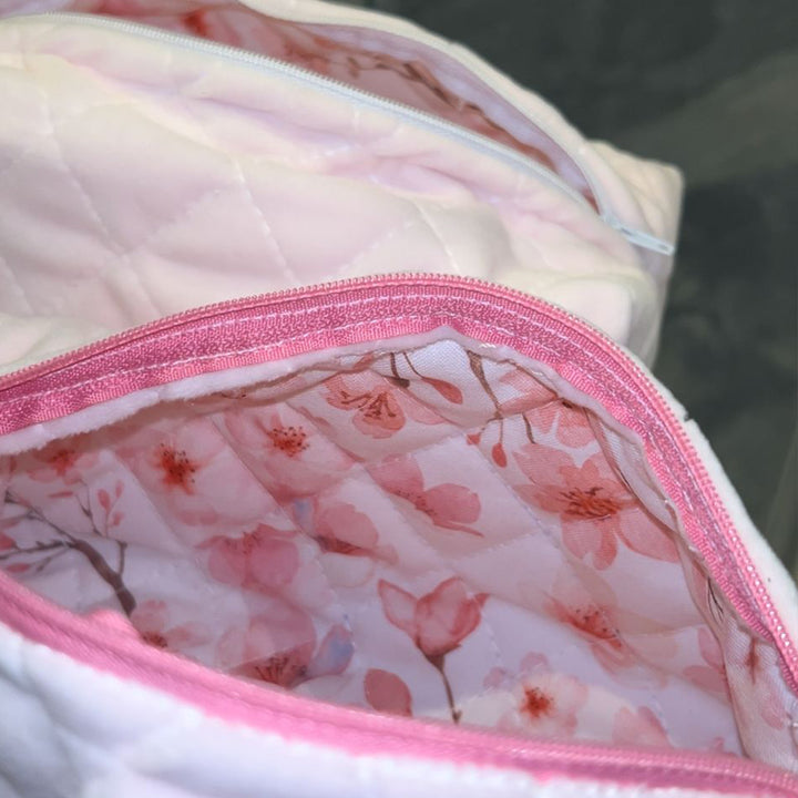 Pink Bloom  Trousse rose – Velours éponge doux