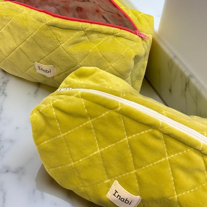 Fresh Bloom  Trousse vert anis – Velours éponge doux